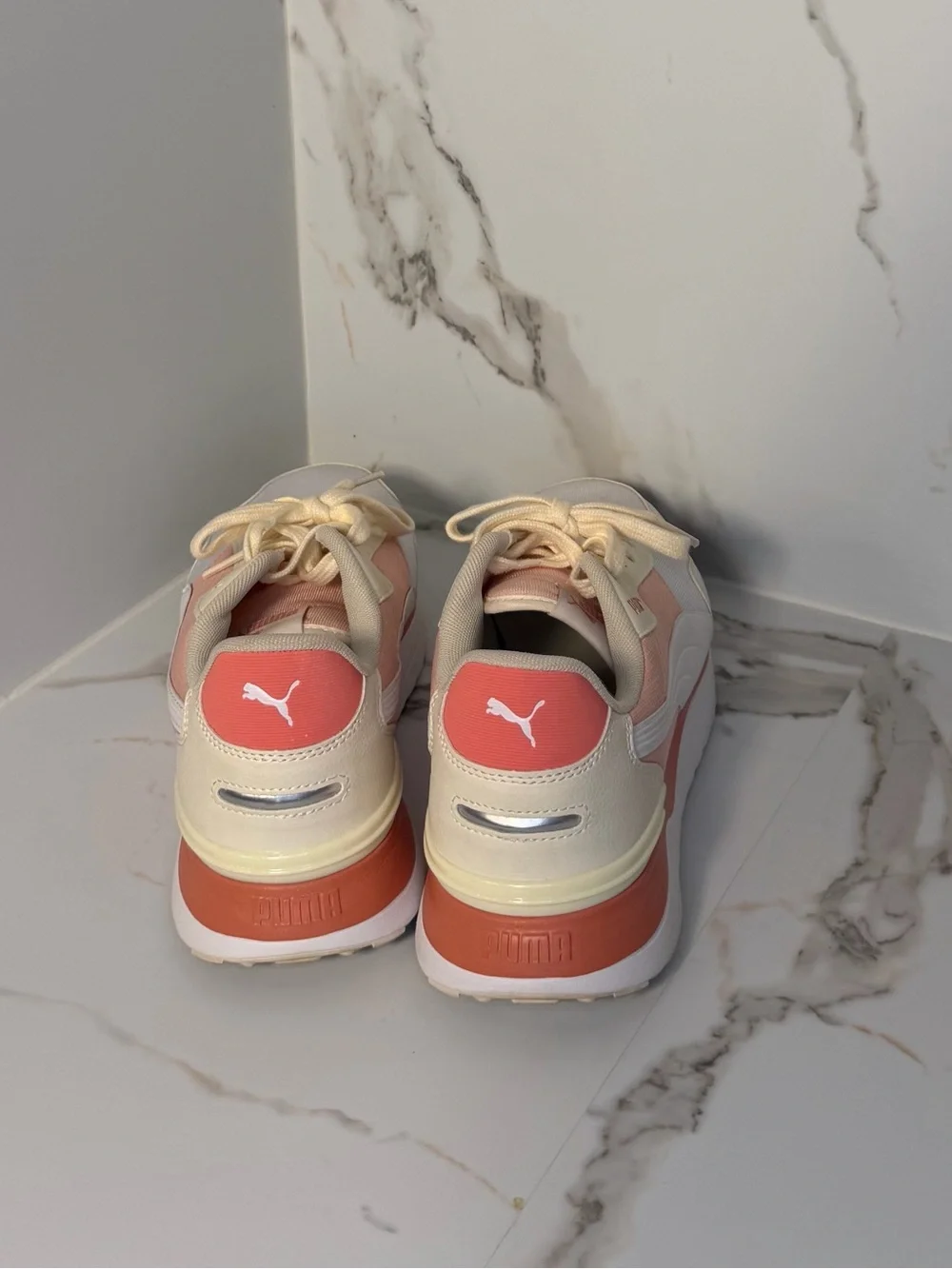 Puma Sneakers in Pink, Coral & Cream